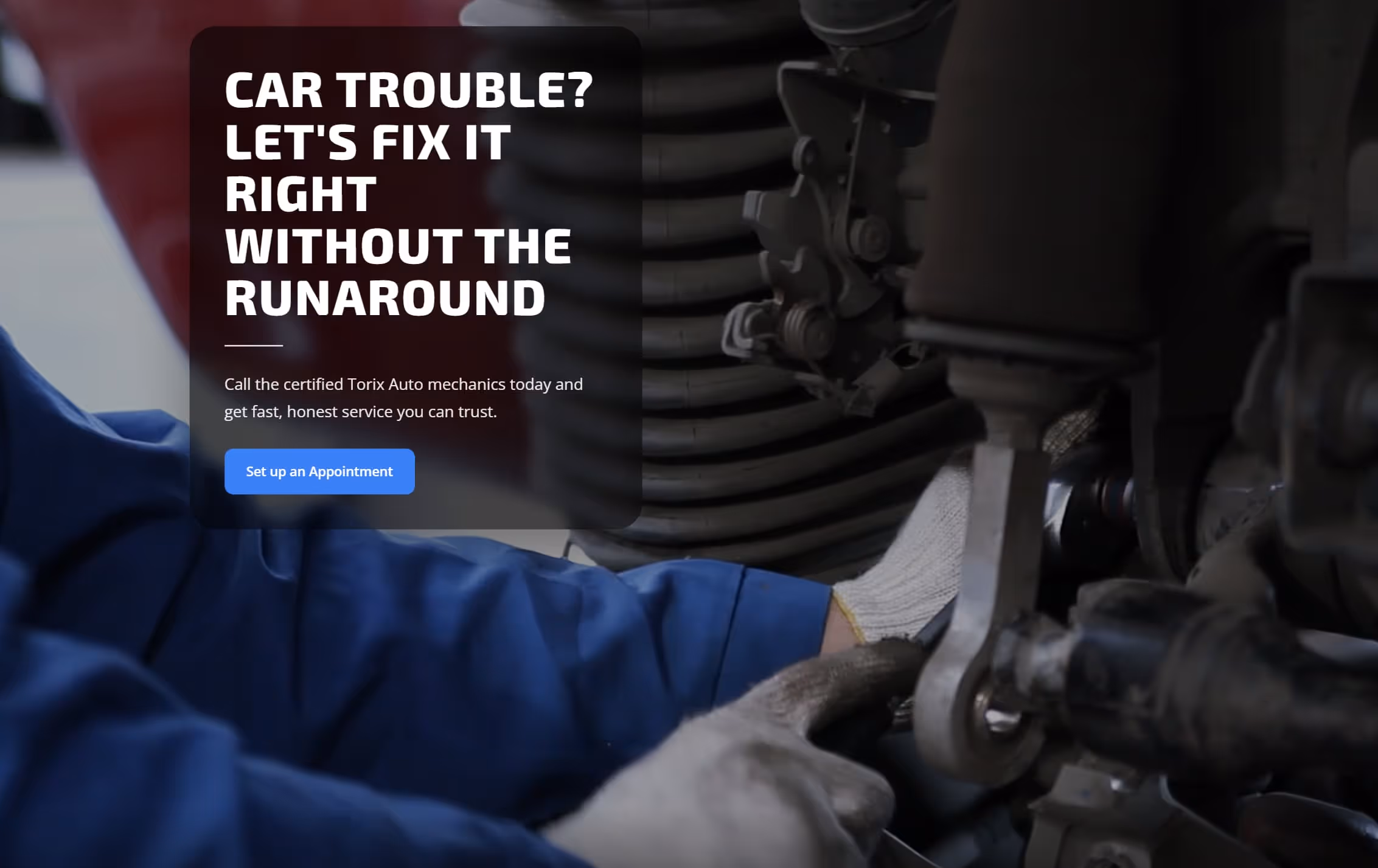 Torix Auto homepage preview