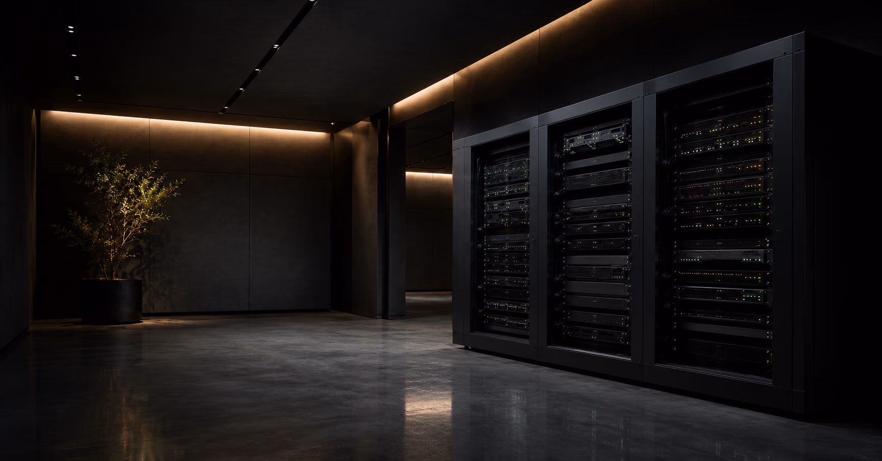 Website maintenance service — clean server rack