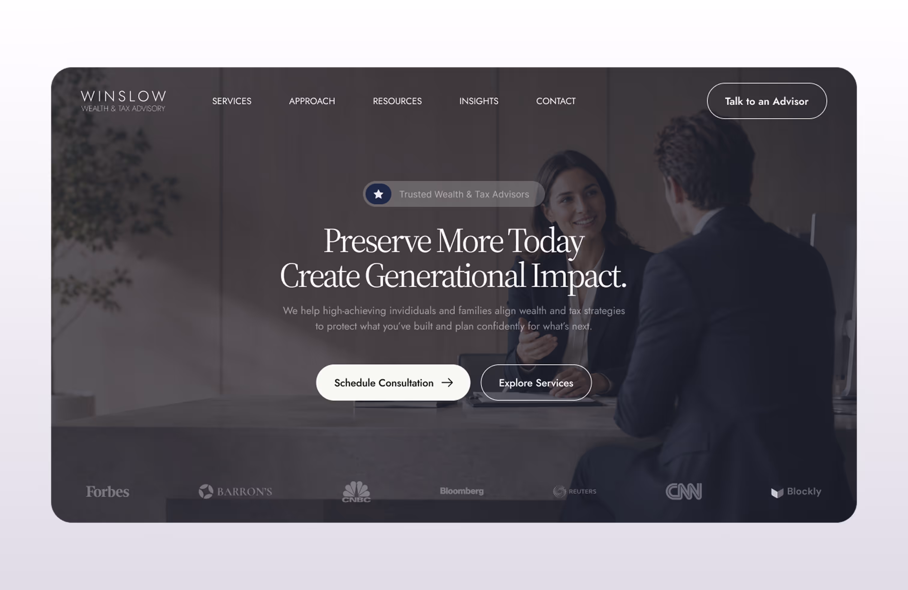 Winslow — featured website project
