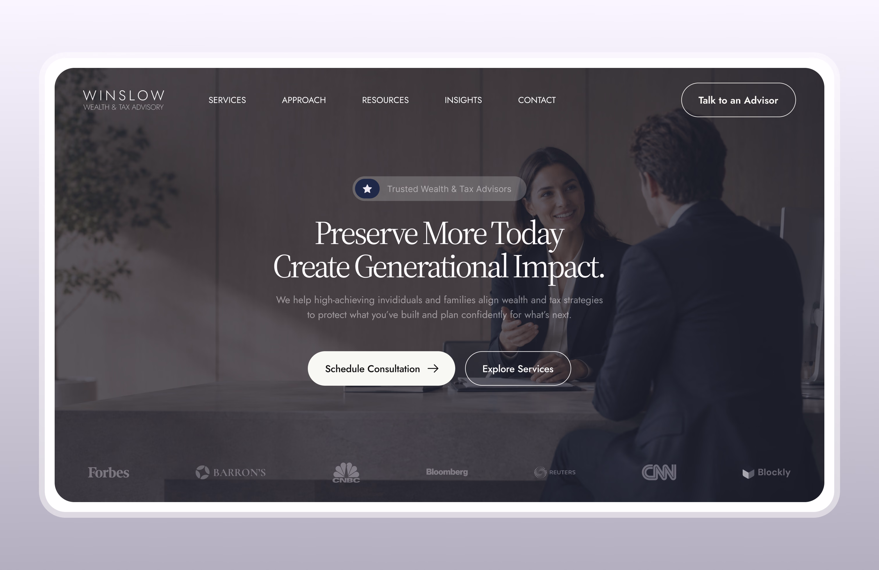 Winslow — featured website project