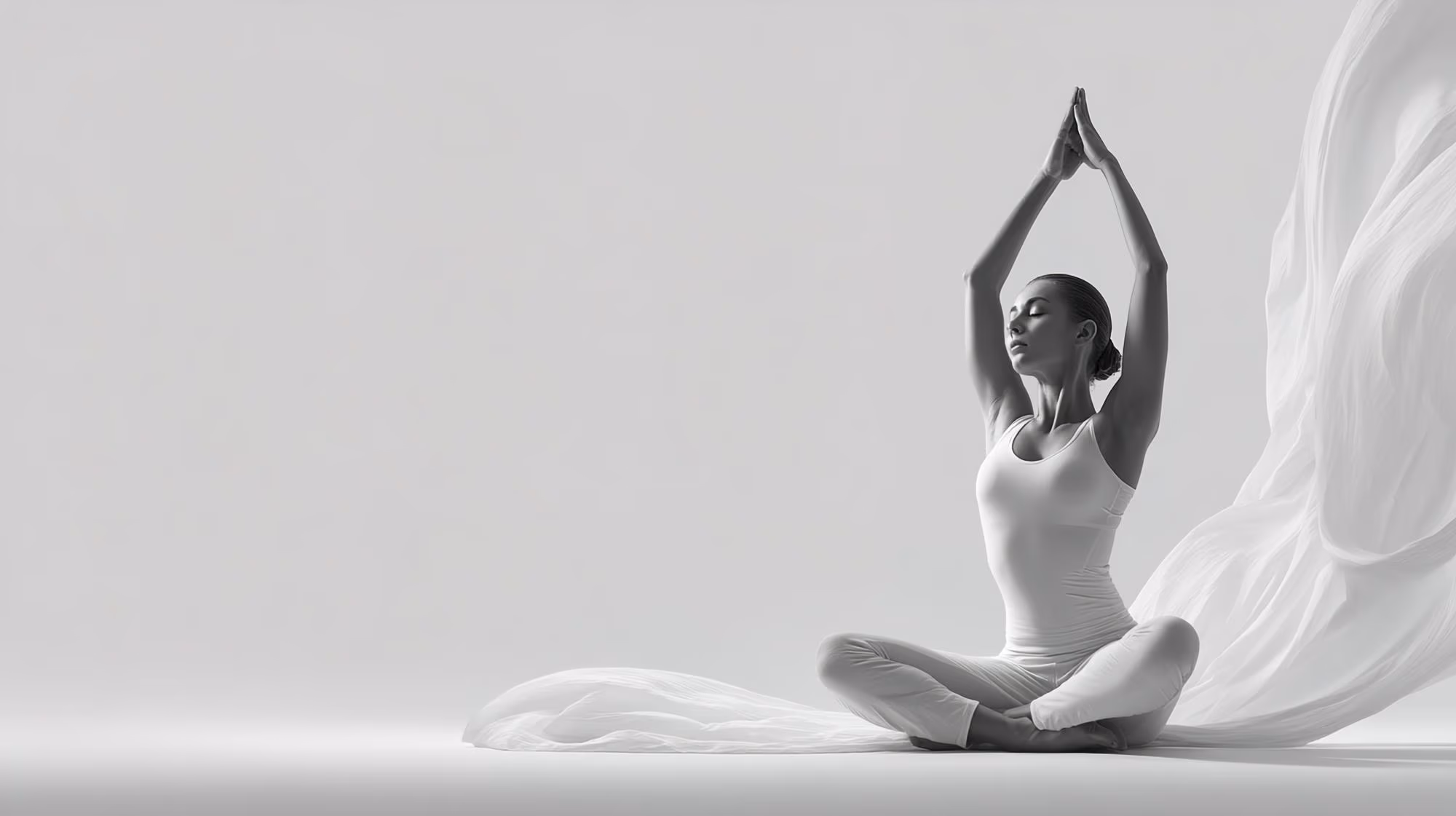 A yoga instructor leading a wellness session